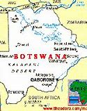 Image result for Map of Botswana Africa