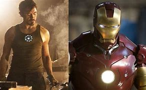 Image result for Robert Downey Jr Physicque Iron Man