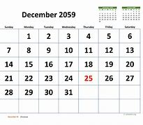 Image result for 31st December 2059 Calendar