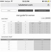 Image result for Lululemon Size 4