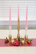 Image result for Gold Glitter Candle Holders