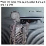 Image result for Skeleton Waiting for Pizza Meme