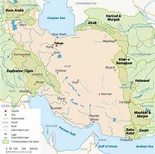 Image result for Iran Rivers Map