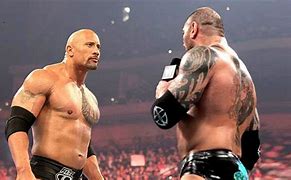 Image result for Batista vs The Rock