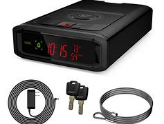 Image result for Alarm Clock Pistol Safe Phone Charger