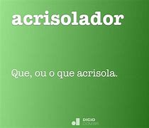 Image result for acrisolador