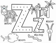 Image result for Preschool Letter Z Coloring Pages