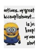 Image result for Minion Quotes for the Day