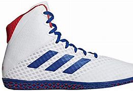 Image result for White and Red Wrestling Shoes