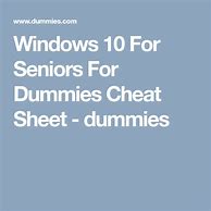 Image result for Computer Cheat Sheets for Seniors