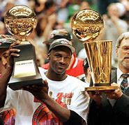 Image result for Michael Jordan with His Trophy