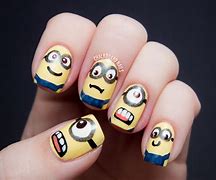 Image result for Minion Nail Art