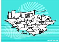 Image result for Small Town Vector