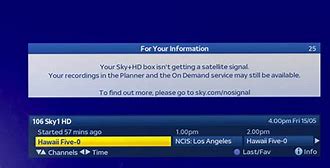 Image result for No Satellite Signal Sky