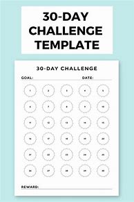 Image result for 30-Day Challenge Template Editable