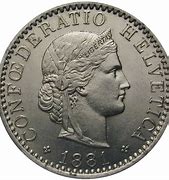 Image result for Switzerland 1881 20 Coin Price in Us