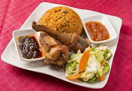 Image result for Ghanaian Jollof Rice and Chicken
