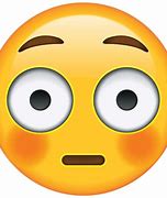 Image result for Flushed Face Emoji