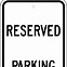 Image result for Blank Parking Sign