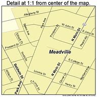 Image result for Meadville PA Street Map