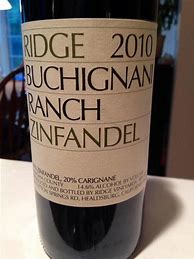 Image result for Ridge Zinfandel Buchignani Ranch
