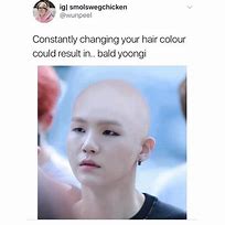 Image result for BTS V Bald Meme