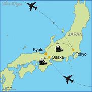 Image result for Kyoto Osaka Kansai Map