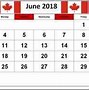 Image result for June 2018 Calendar Canada