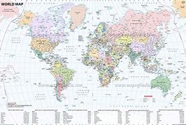 Image result for World Map with Major Cities