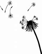 Image result for Dandelion Puff Clip Art Black and White