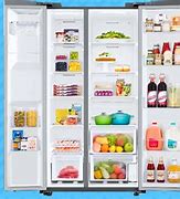 Image result for Samsung 2 Door Refrigerator with Wood Inside