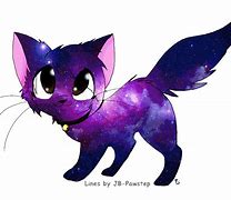 Image result for Purple Galaxy Cat Cute