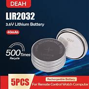 Image result for 2032 Rechargeable Battery