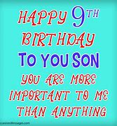 Image result for 9th Birthday Message