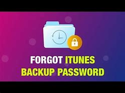 Image result for Forgot iPhone Backup Encryption Password