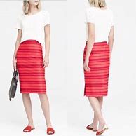 Image result for stripe pencil skirt