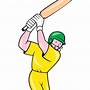 Image result for Cartoon Cricket Player Standing