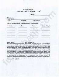 Image result for Bad Check Form