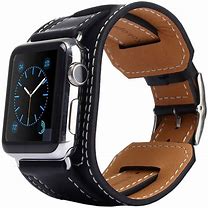 Image result for Leather Apple Watch Wrist Cuff for Men