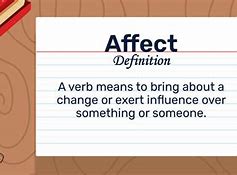 Image result for Affect Definition