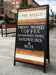 Image result for Sandwich Board Signs Prize Draw