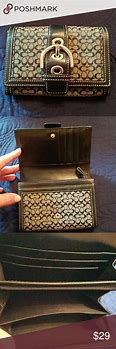 Image result for Vintage Coach Wallet Black