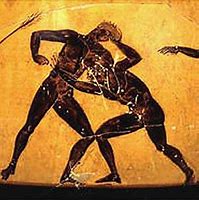 Image result for Old Greek Wrestling
