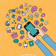 Image result for Mobile-App Cartoon