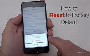Image result for Factory Reset On iPhone