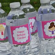 Image result for Gymnastics Party Supply Water Bottle Wrappers