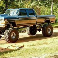 Image result for Jacked Up Old Ford Truck