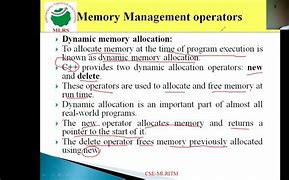 Image result for C++ Memory Management