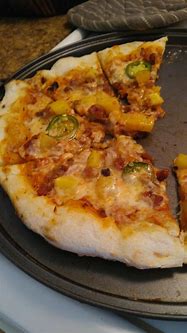Image result for Jalapeno Pineapple Bacon Pizza