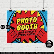 Image result for Superhero Photo Booth Sign